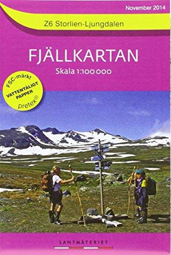 Fjällkartan 1 : 100 000 Z6 Storlien - Ljungdalen Bergwanderkarte