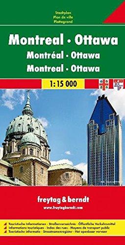 Freytag Berndt Stadtpläne, Ottawa - Montreal 1:15.000