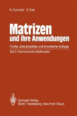 Matrizen und ihre Anwendungen für Angewandte Mathematiker, Physiker und Ingenieure: Teil 2: Numerische Methoden: Numerische Methoden. Für Angewandte Mathematiker, Physiker und Ingenieure