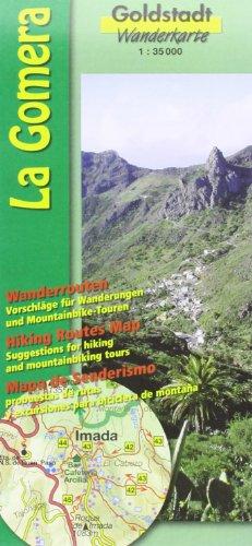 La Gomera: Goldstadt Wanderkarte. Wanderrouten, Vorschläge für Wanderungen und Mountainbike-Touren