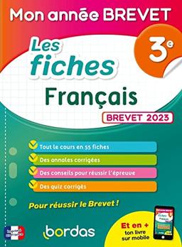 Les fiches français 3e : brevet 2023