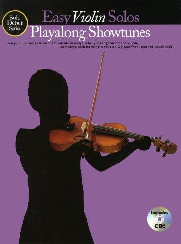 Solo Debut: Playalong Showtunes - Easy Violin Solos Vln Book/Cd: Noten, CD für Violine