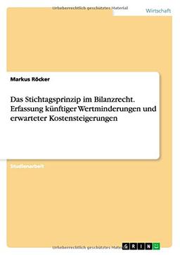 Das Stichtagsprinzip im Bilanzrecht. Erfassung künftiger Wertminderungen und erwarteter Kostensteigerungen