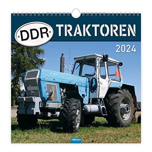 Trötsch Technikkalender DDR-Traktoren 2024: Wandkalender Technikkalender