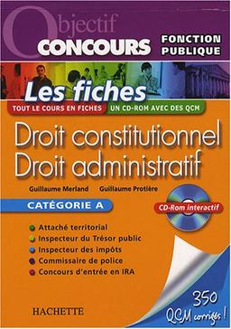 Droit constitutionnel, droit administratif : catégorie A