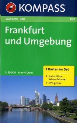 Frankfurt und Umgebung 1 : 50 000: Wanderkarten-Set mit Naturführer. GPS-genau