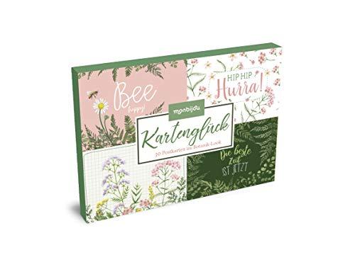 Kartenglück – 30 Postkarten im Botanik-Look (monbijou)