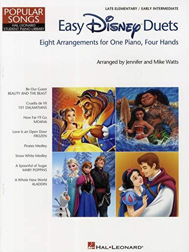 Easy Disney Duets: Eight Arrangements -For One Piano, Four Hands- (Book): Noten, Sammelband für Klavier (Hal Leonard Student Library: Popular Songs)