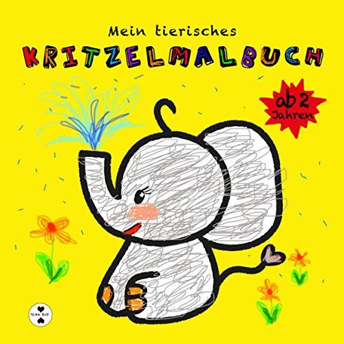 Mein tierisches Kritzelmalbuch ab 2 Jahren: Erster Malspaß für kleine Jungs und Mädchen (Malbuch Kinder ab 2, Band 1)