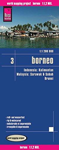 Reise Know-How Landkarte Borneo (1:1.200.000): Kalimantan, Sabah & Sarawak, Brunei - Indonesien 3: world mapping project