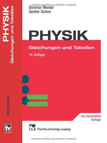 Physik: Gleichungen und Tabellen