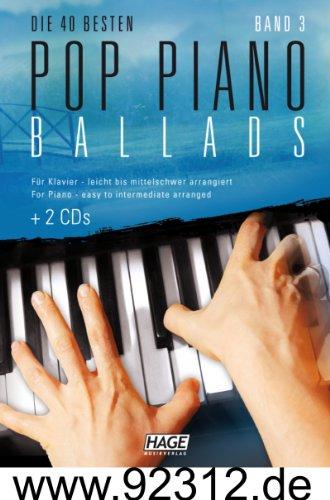 Edition Hage Pop Piano Ballads Band 3 - mit 2 CD's