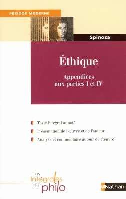 Ethique : appendices aux parties I et IV