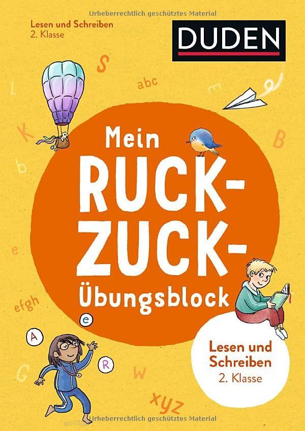 Mein Ruckzuck-Übungsblock Lesen und schreiben 2. Klasse: Mit Lernerfolgskontrolle im Block (Ruckzuck-Blöcke)