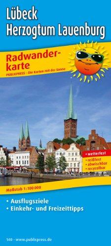 Radwanderkarte Lübeck - Herzogtum Lauenburg: Mit Ausflugszielen, Einkehr- und Freizeittipps, reissfest, wetterfest, beschriftbar und wieder abwischbar. 1:100000