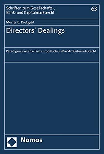 Directors' Dealings: Paradigmenwechsel im europäischen Marktmissbrauchsrecht