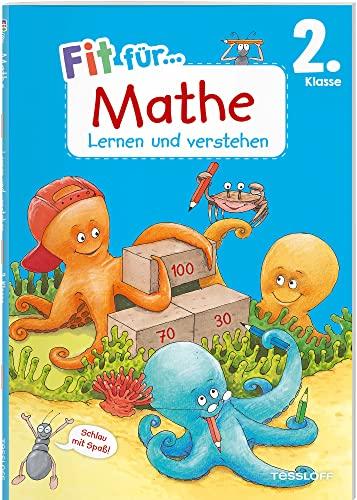 Fit für Mathe 2. Klasse. Lernen und verstehen: Rechnen bis 100, Grundrechenarten, Sachaufgaben und Geometrie verstehen und wiederholen. Am Lehrplan orientiert. Mit Lösungsheft und Stickerbogen