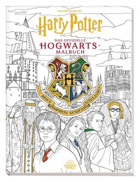 Aus den Filmen zu Harry Potter: Das offizielle Hogwarts-Malbuch: Malbuch mit Cover mit Goldfolienprägung