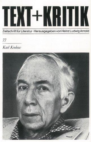 Karl Krolow (TEXT+KRITIK 77)