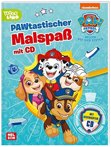 PAW Patrol: PAWtastischer Malspaß mit CD: Mehr als 40 Ausmalbilder und CD mit 4 spannenden Geschichten | (ab 3 Jahren)