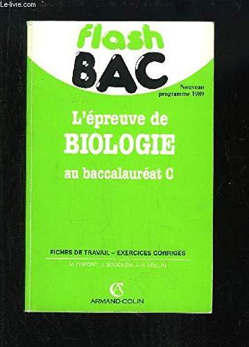 L'Epreuve de biologie au baccalauréat C