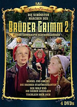 Mrchen Klassiker: Brder Grimm Box 2: Vier zauberhafte Mrchen-Klassiker: Hnsel & Gretel / Die Bremer Stadtmusikanten / Der Wolf und die 7 Geisslein / Tischlein deck dich