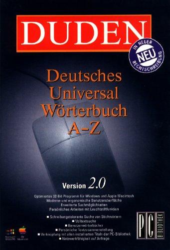 Duden Deutsches Universalwörterbuch A-Z 2.0, neue Rechtschreibung, 1 CD-ROM