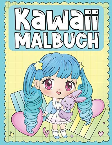 Malbuch Kawaii: Niedliches und Liebenswertes Figuren-Malbuch für Kinder von 3-9 Jahren