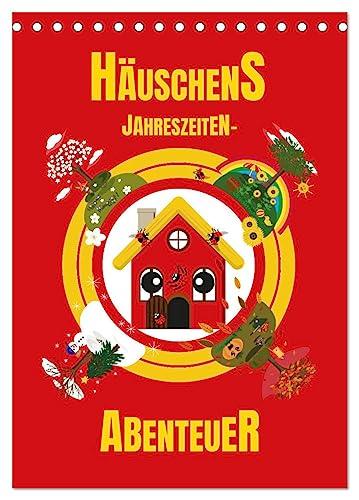 Häuschens Jahreszeiten-Abenteuer (Tischkalender 2024 DIN A5 hoch), CALVENDO Monatskalender: Ein Haus erlebt Jahreszeiten-Abenteuer. (CALVENDO Spass)