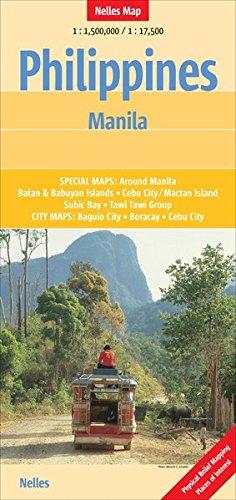 Philippines 1 : 1 500 000: Special Maps: Around Manila. Batan & Babuyan Islands. Cebu City/Mactan Island. Subic Bay. Tawi Tawi Group. City Maps: Baguio City. Boracay. Cebu City (Nelles Map)