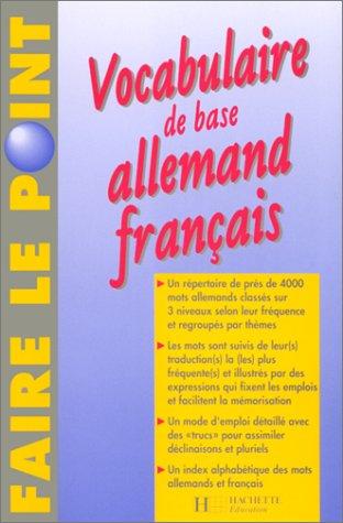 Vocabulaire de base allemand-français