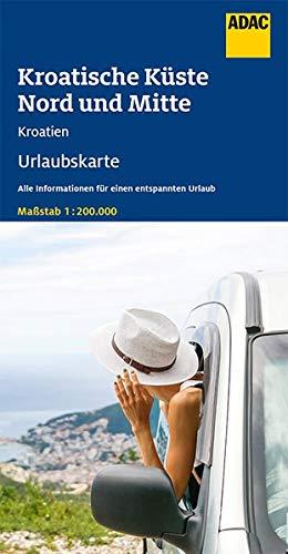 ADAC Urlaubskarte HR Kroatische Küste Nord u. Mitte 1:200 000: Nord und Mitte (ADAC Urlaubskarten)