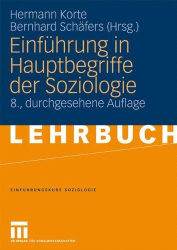 Einführung In Hauptbegriffe Der Soziologie (German Edition) (Universitätstaschenbücher)