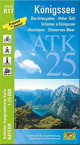 ATK25-R17 Königssee (Amtliche Topographische Karte 1:25000): Berchtesgaden, Hoher Göll, Schönau a.Königssee, Watzmann, Steinernes Meer (ATK25 Amtliche Topographische Karte 1:25000 Bayern)