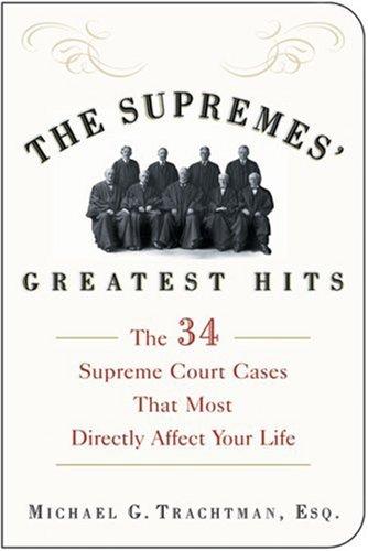 The Supremes' Greatest Hits: The 34 Supreme Court Cases That Most Directly Affect Your Life