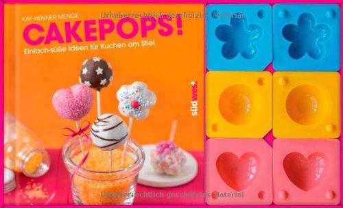 Cakepops-Set: Einfach-süße Ideen für Kuchen am Stiel. Buch mit 3 Cakepop-Formen