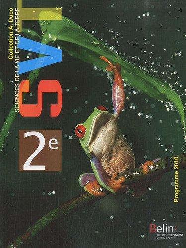 SVT, sciences de la vie et de la Terre 2de : programme 2010