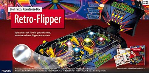 Die Franzis Abenteuer-Box Retro-Flipper: Spiel und Spaß für die ganze Familie, inklusive echtem Flipperautomaten.