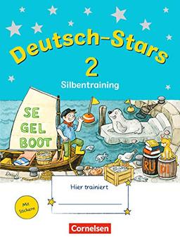 Deutsch-Stars - Allgemeine Ausgabe: 2. Schuljahr - Silbentraining: Übungsheft. Mit Lösungen