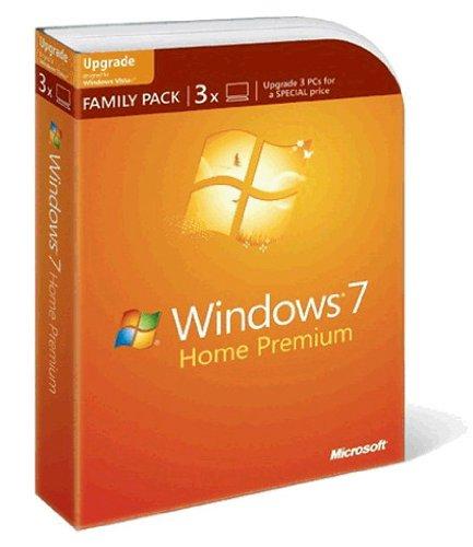 Windows 7 Home Premium Upgrade Family Pack (3 Lizenzen)