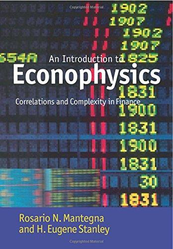 Introduction to Econophysics: Correlations and Complexity in Finance