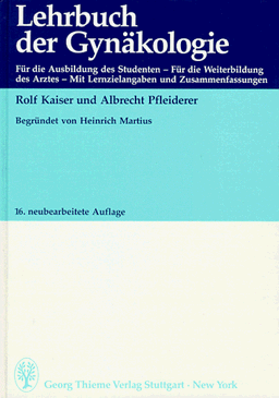 Lehrbuch der Gynäkologie