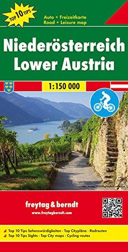 Freytag Berndt Autokarten, Niederösterreich, Auto-Rad-Freizeitkarte, Top 10 Tips - Maßstab 1:150.000 (Freytag und Berndt Auto-Rad-Freizeitkarten (OER))