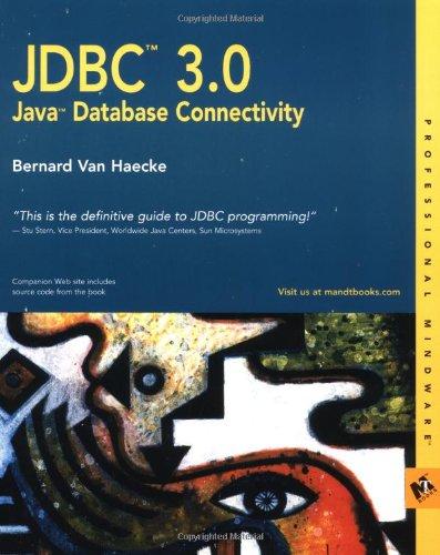 JDBC 3.0: JAVA Database Connectivity