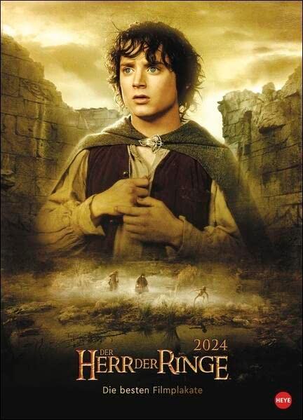 Der Herr der Ringe Filmplakate Edition Kalender 2024