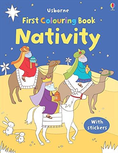 The First Colouring Book: Nativity (First Colouring Books with stickers)