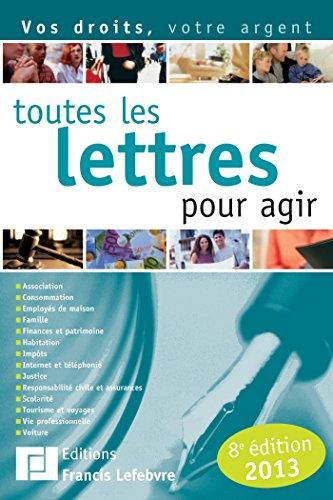 Toutes les lettres pour agir : 2012