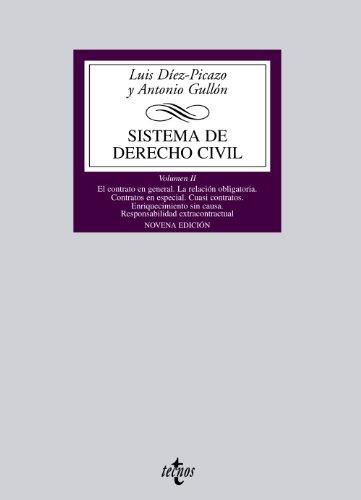 El contrato en general. La relación obligatoria. Contratos en especial, cuasicontratos (Derecho - Biblioteca Universitaria De Editorial Tecnos)