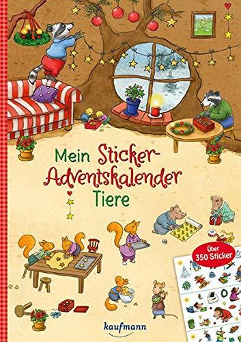 Mein Sticker-Adventskalender: Tiere - Über 350 Sticker + Stickerheft-Adventskalender (Mein Stickerbuch)