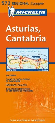 Carte routière : Asturias, Cantabria, N° 11572 (en espagnol) (Michelin kaart - Regionaal Spanje (572))